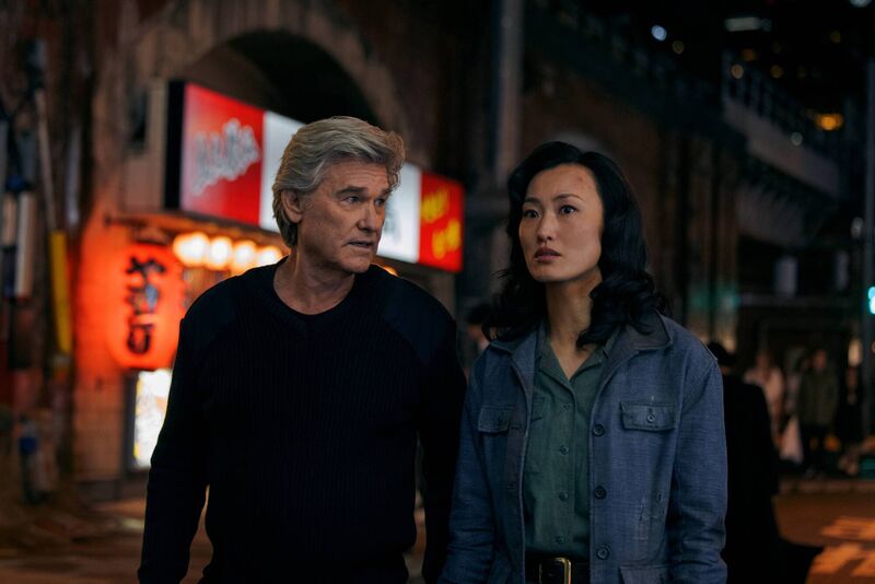 Kurt Russell and Mari Yamamoto in Monarch: Legacy of Monsters, on Apple+.