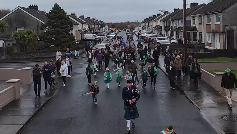 Ireland’s tiniest and shortest St Patrick’s Day parade kicked off the bank holiday festivities, Monday, March 16. Picture: David Raleigh