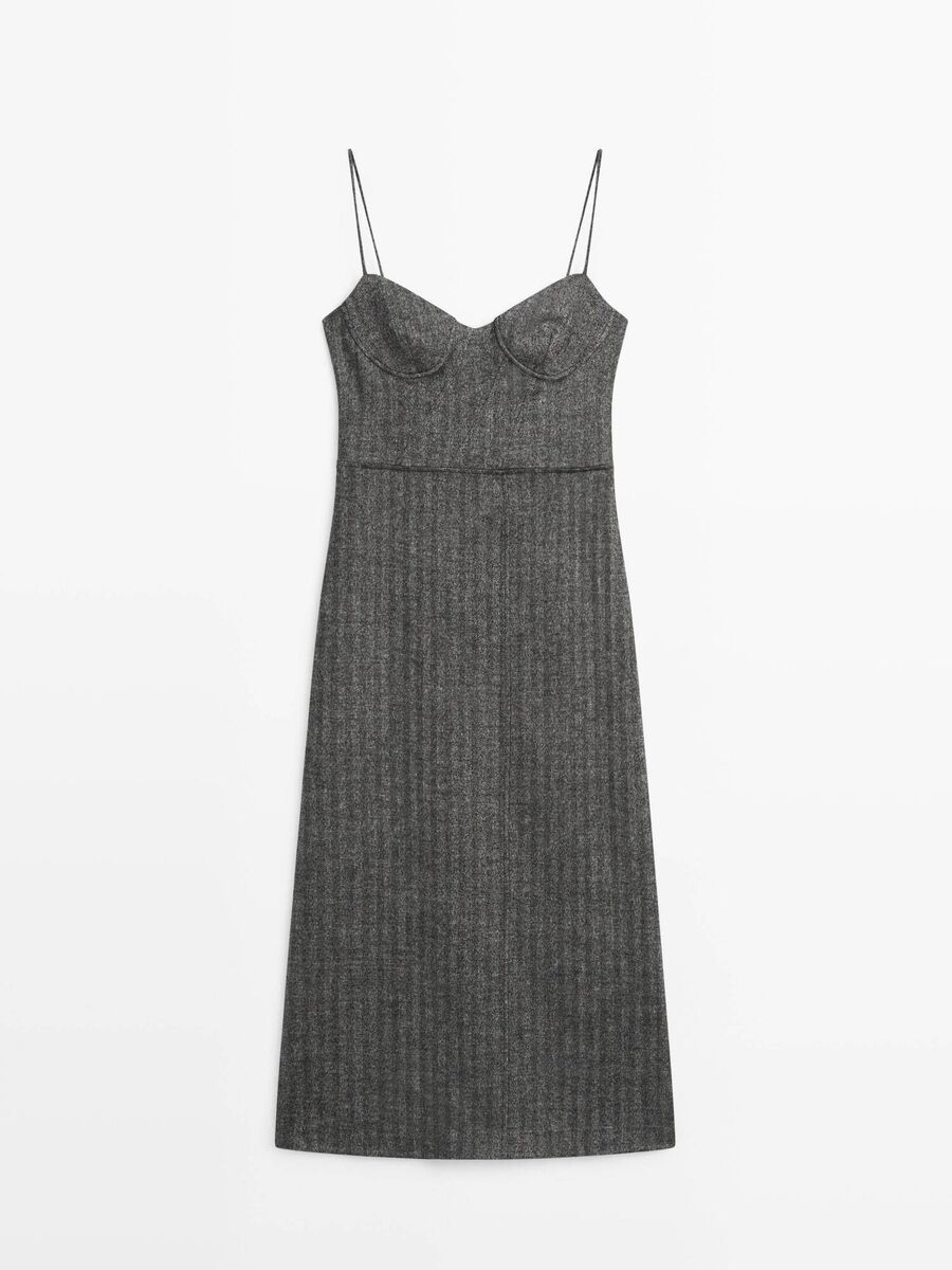 Strappy Midi Dress, €160, Massimo Dutti