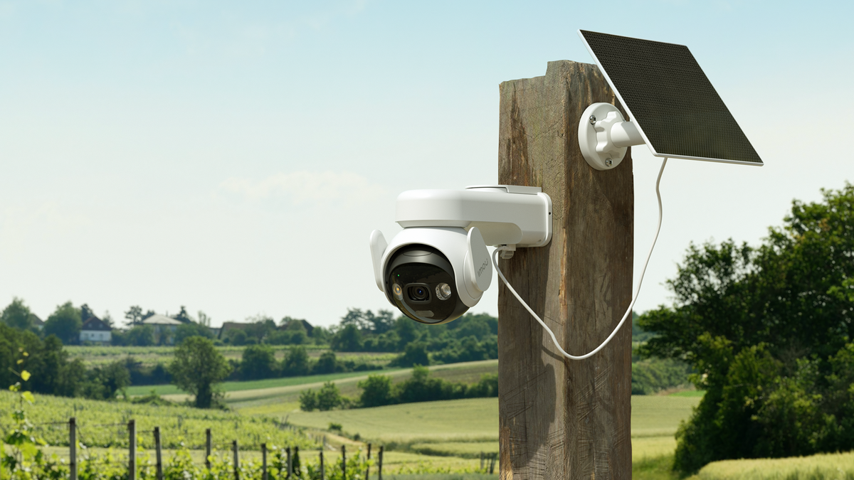 The Imou AOV PT 4G camera combines 4G connectivity, pan and tilt control, and full-colour night vision. Picture: Imou.