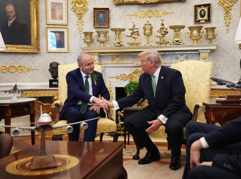 Iran, Nato, and UK prime minister Keir Starmer dominated the press conference between the Taoiseach and Donald Trump at the White House on Tuesday. Picture: Niall Carson/PA Wire 