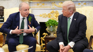 <p>One person whom the Taoiseach did step in to defend was UK prime minister Keir Starmer, with whom president Trump has become increasingly frustrated in recent weeks. Picture: Niall Carson/PA</p>