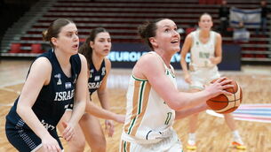 <p>Maura Fitzpatrick scored eight points for Ireland in the heavy defeat to Israel. Pic: Roman Koskarov/Sportsfile</p>