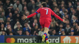 <p>PSG's Khvicha Kvaratskhelia opened the scoring against Chelsea. Pic: AP Photo/Kin Cheung</p>