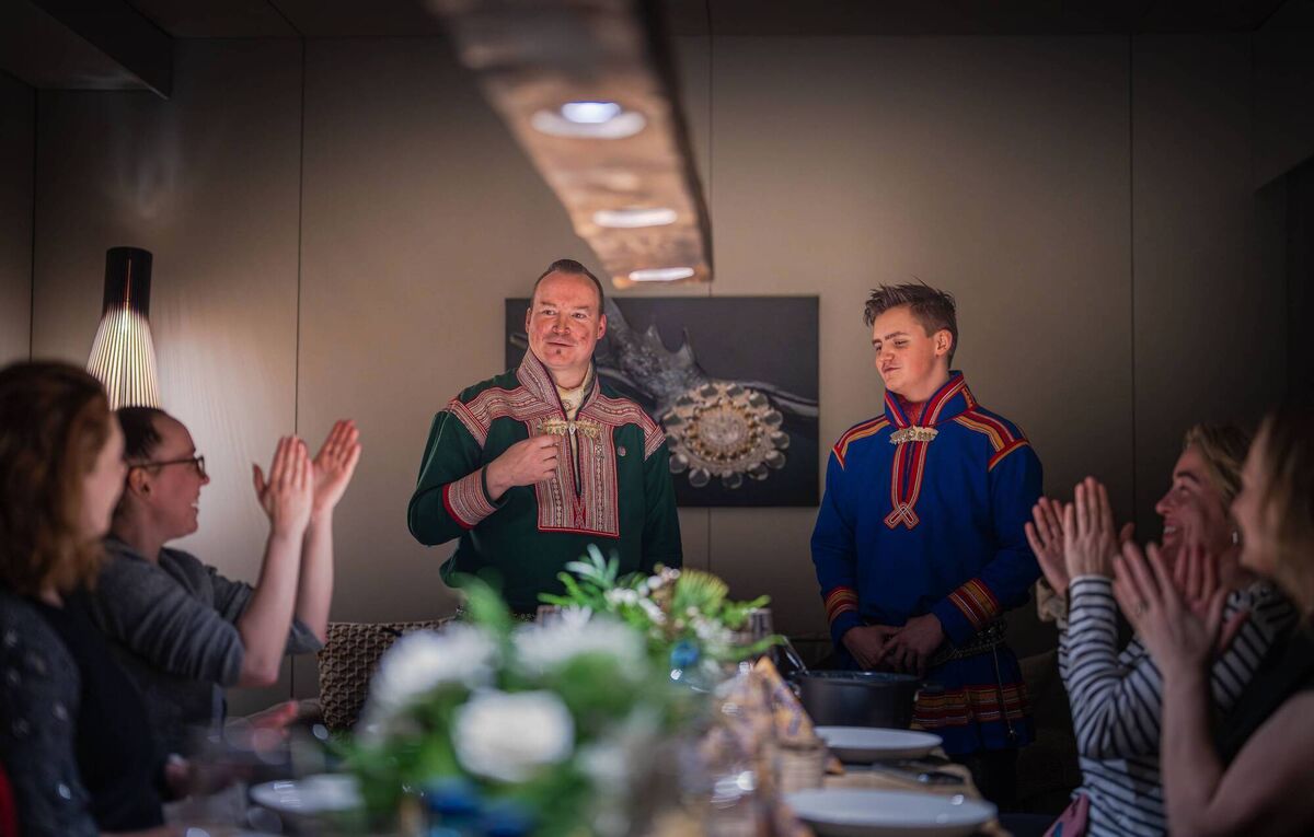 Anders Oskal (left), Association of World Reindeer Herders and Swedish reindeer herder Nilsa Nutti Anders Oskal (left), Association of World Reindeer Herders and Swedish reindeer herder Nilsa Nutti