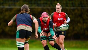 <p>Dorothy Wall, who missed last year's World Cup due to injury, has been named in Ireland's Six Nations squad. Pic: Shauna Clinton/Sportsfile</p>