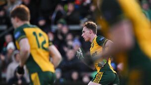 <p>Conor McCahill of Donegal was hauled off after sustaining an injur against Fermanagh. Pic: Ramsey Cardy/Sportsfile</p>
