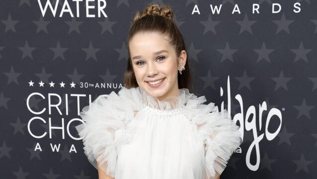 <p>Irish actress Alisha Weir at the Critics Choice Awards recently in California. Picture: Frazer Harrison/Getty Images</p>