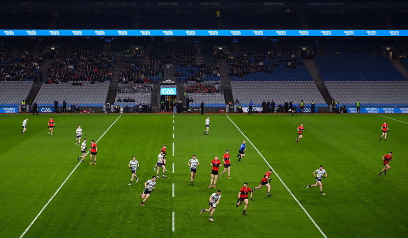 TALTENED: Action from the Electric Ireland Higher Education GAA Sigerson Cup final match between University College Cork and University of Limerick at Croke Park. Picture: Stephen McCarthy/Sportsfile