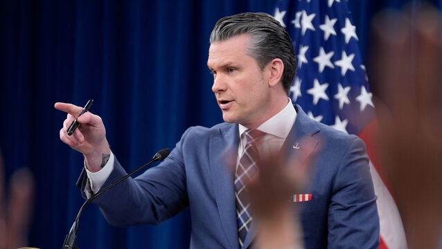 Defence secretary Pete Hegseth (Manuel Balce Ceneta/AP)