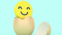 Egg with Smiley Emoji