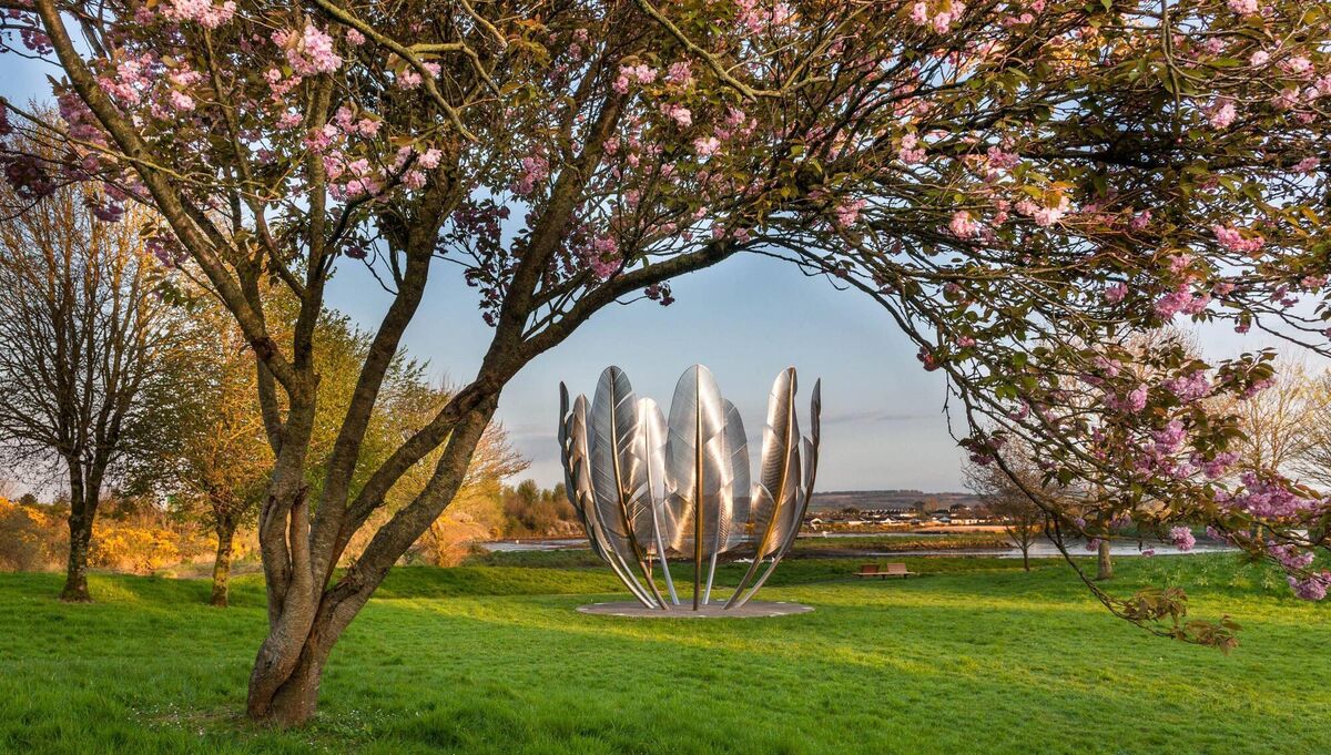 The Kindred Spirits sculpture commemorates the 1847 donation by the Native American Choctaw Nation to Irish famine relief during the Great Hunger. It is inBailick Park, Midleton, Cork. File Picture David Creedon / Anzenberger