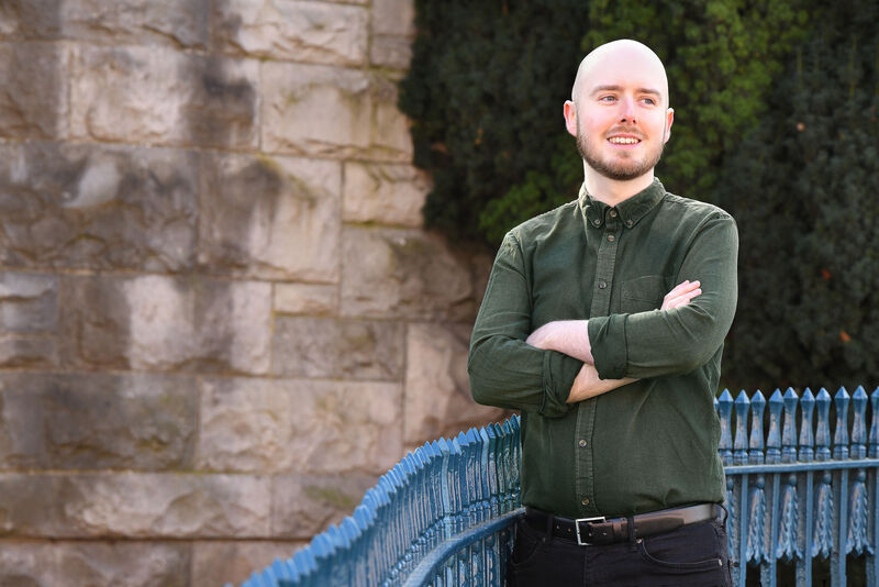 Karl Harvey, who started losing his hair at 21. Photograph Moya Nolan Karl Harvey, who started losing his hair at 21. Photograph Moya Nolan