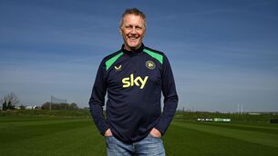 <p>THE BOSS: Heimir Hallgrímsson at the announcement of his new contract. Pic: Stephen McCarthy/Sportsfile</p>