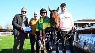 <p>Poets Oath and Philip Enright win for trainer Robert Tyner. Pic: Healy Racing</p>