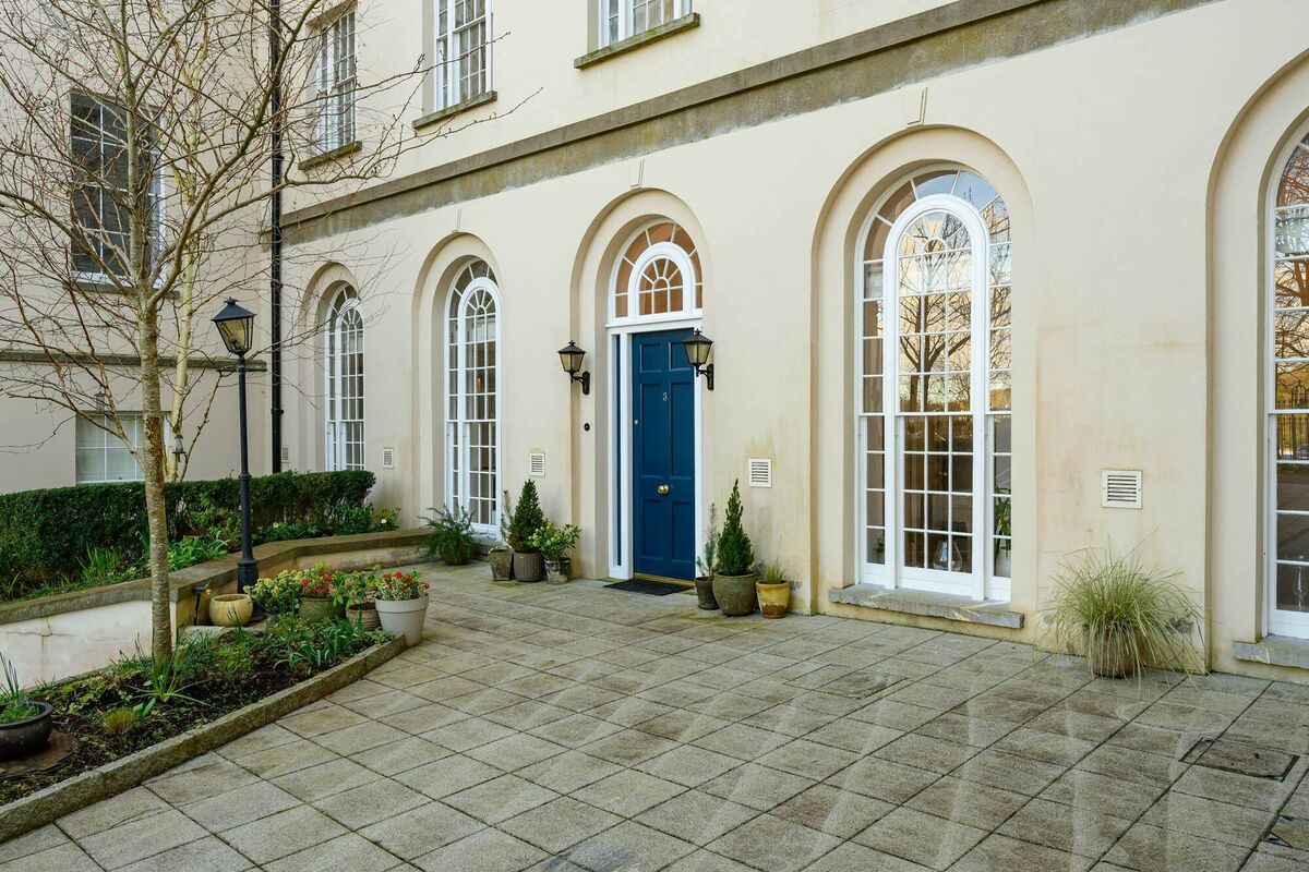 Own door entrance to No 3