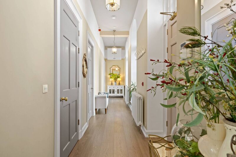 Long hallway at No 3 Long hallway at No 3