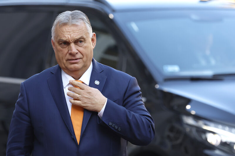 Hungary's Prime Minister Viktor Orban arrives for an EU summit at the Egmont Palace in Brussels. Picture: Geert Vanden Wijngaert/AP Hungary's Prime Minister Viktor Orban arrives for an EU summit at the Egmont Palace in Brussels. Picture: Geert Vanden Wijngaert/AP