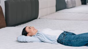<p>Where possible, actually take time to lie in a natural sleeping position rather than simply sitting on the edge of a mattress in store.</p> <p>Where possible, actually take time to lie in a natural sleeping position rather than simply sitting on the edge of a mattress in store.</p>