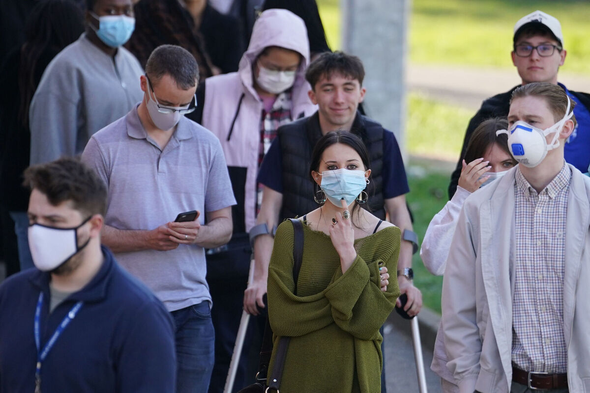 Students queuing to receive vaccines and antibiotics at the University of Kent campus in Canterbury as the number of cases of meningitis being investigated by the UK Health Security Agency (UKHSA) in Kent has risen to 27. Picture: Gareth Fuller/PA Wire