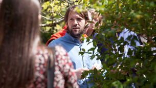 <p>René Redzepi pictured giving a foraging workshop at the Kerrygold Ballymaloe Literary Festival of Food &amp; Wine 2014. Picture Clare keogh</p>