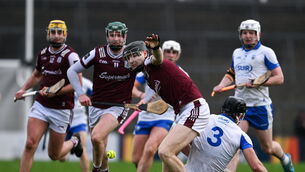 <p>Galway's young lads have been impressive but trying to physically cope with Limerick’s power and physicality will test their capacity to absorb those hits. Pic: Daire Brennan/Sportsfile</p>