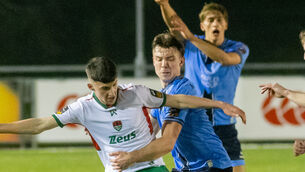 <p>Cillian Murphy scored a 53rd minute winner for Cork City against UCD. Pic: Gareth Chaney</p>