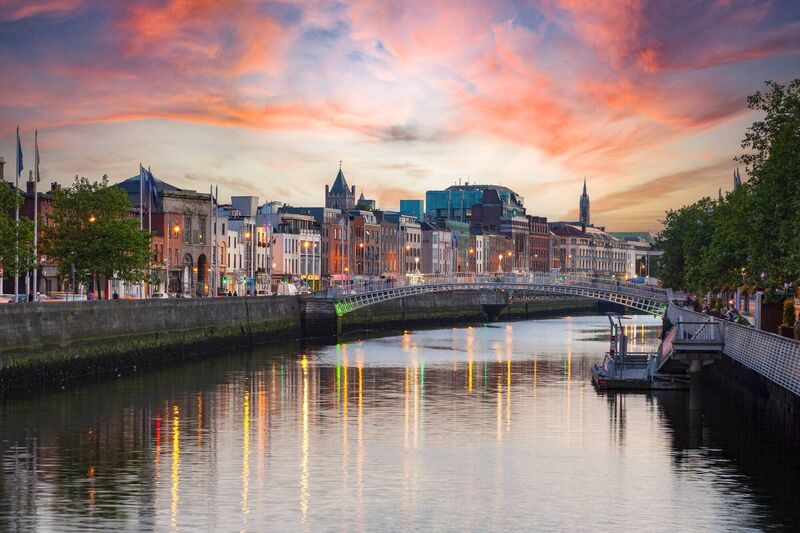 River Liffey in Dublin. River Liffey in Dublin.