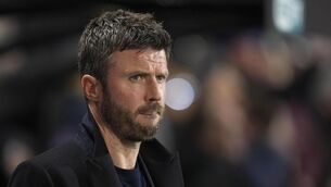 <p>Michael Carrick on the touchline. Pic: Andrew Matthews/PA</p>
