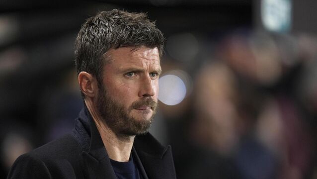 <p>Michael Carrick on the touchline. Pic: Andrew Matthews/PA</p>