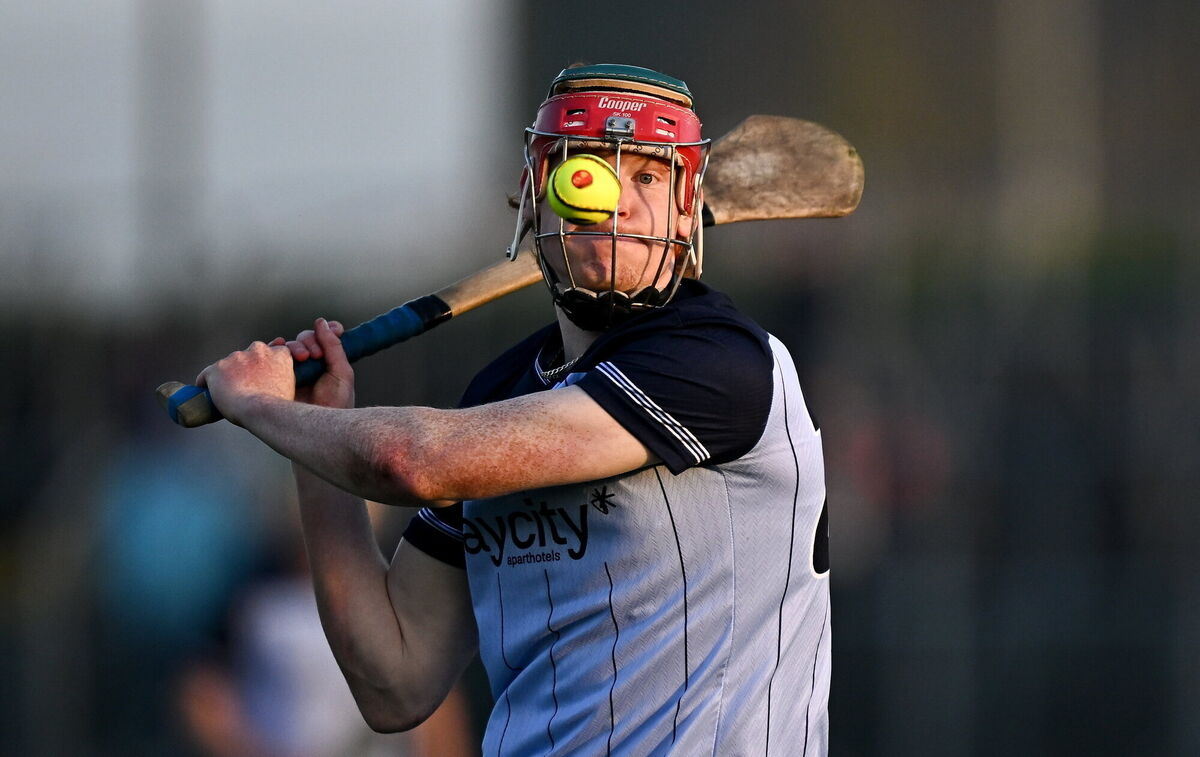 Diarmaid Ó Dúlaing converts a free. Pic: Seb Daly/Sportsfile.
