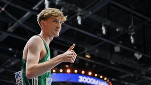 <p>LEARNING CURVE: Nick Griggs after the men's 3000m final. Pic: Sam Barnes/Sportsfile</p> <p>LEARNING CURVE: Nick Griggs after the men's 3000m final. Pic: Sam Barnes/Sportsfile</p>
