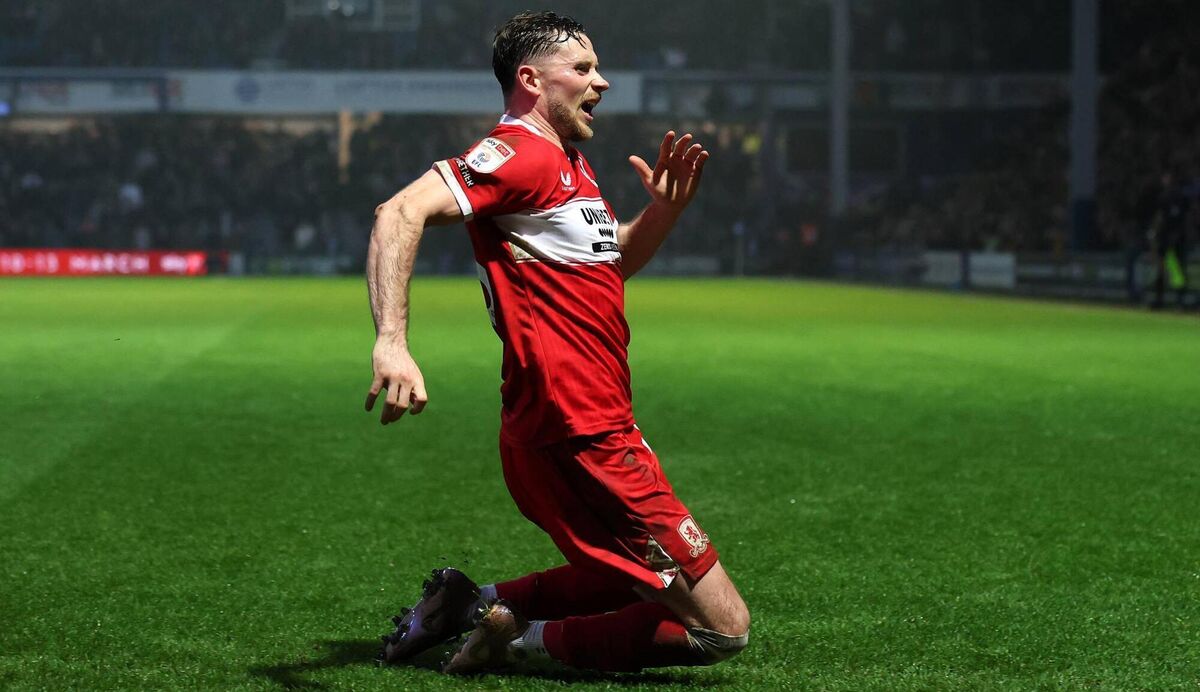 PROMOTION PUSH: Alan Browne celebrates scoring for Middlesbrough against Queens Park Rangers at Loftus Road. Pic: Alex Pantling/Getty Images PROMOTION PUSH: Alan Browne celebrates scoring for Middlesbrough against Queens Park Rangers at Loftus Road. Pic: Alex Pantling/Getty Images