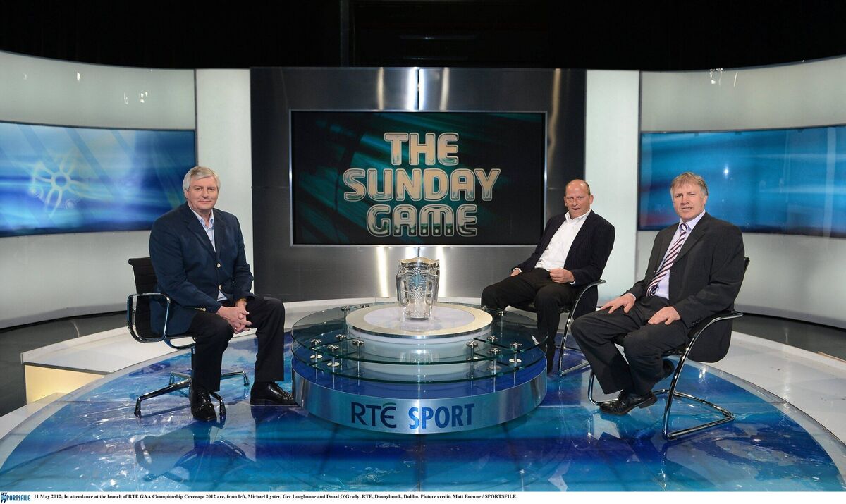 Michael Lyster, Ger Loughnane and Donal O'Grady in RTE in 2012. Pic: Matt Browne / SPORTSFILE Michael Lyster, Ger Loughnane and Donal O'Grady in RTE in 2012. Pic: Matt Browne / SPORTSFILE