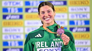 <p>HIGH HOPES: It's a measure of how far Kate O'Connor's expectations for herself have risen that she was somewhat disappointed to leave the World Indoor Athletics Championship with just a bronze medal in the pentathlon. Pic: Sam Barnes/Sportsfile</p>