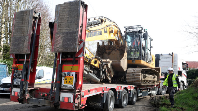 <p> A digger and workmen at the house in Co Meath on Friday which is at the centre of the 20-year legal battle. Photo: Leah Farrell/© RollingNews.ie</p>