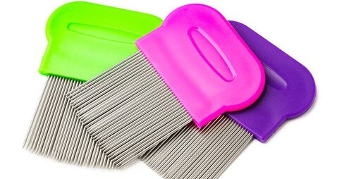 Multiple lice combs with multiple fine teeth for effective lice removal and scalp care