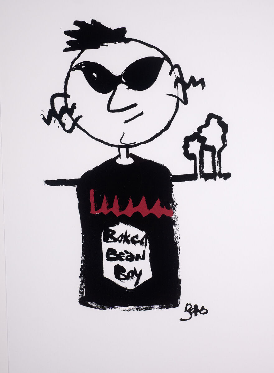 'Baked Bean Boy' by Paul Hewson (Bono) at Whyte's. 'Baked Bean Boy' by Paul Hewson (Bono) at Whyte's.