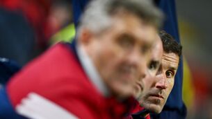 <p>FOCUS: Cork manager Ben O'Connor during the Allianz Hurling League Division 1A match against Offaly at SuperValu Páirc Ui Chaoimh. Pic: Tyler Miller/Sportsfile</p>