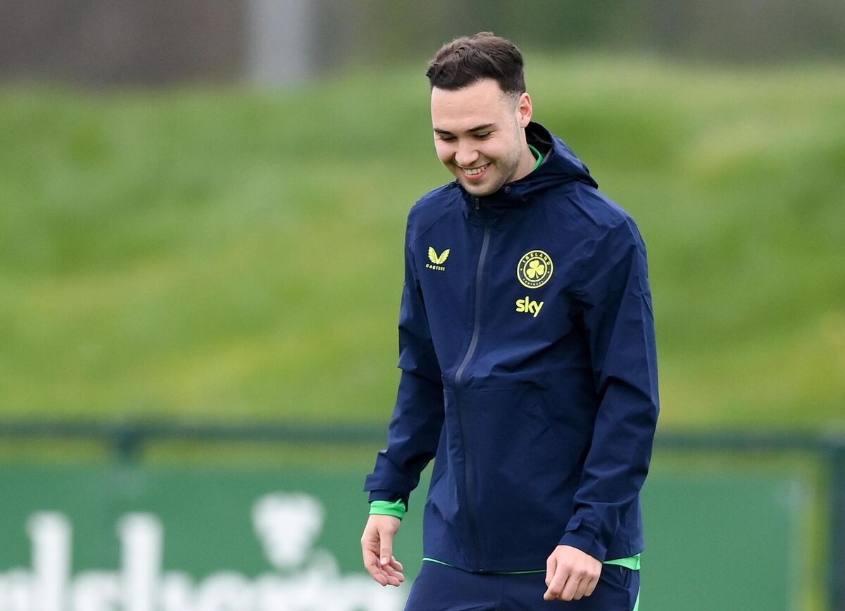 Vale cracks a smile during squad training in Abbotstown. Pic: Stephen McCarthy/Sportsfile