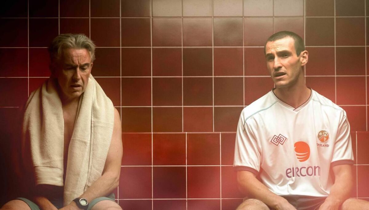 Éanna Hardwicke as Roy Keane in "Saipan". Picture: Aidan Monaghan. Éanna Hardwicke as Roy Keane in "Saipan". Picture: Aidan Monaghan.