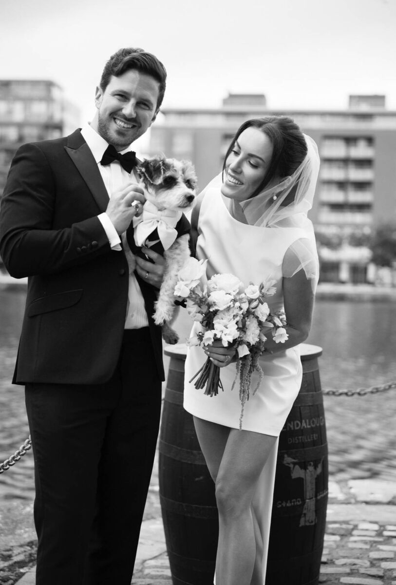 Holly Carpenter: 'We also incorporated a few traditions into the ceremony. We did the ‘tie the knot’ tradition and we used the Cork colours, as Jamie is a proud Cork man.' Picture: Susie Kelly