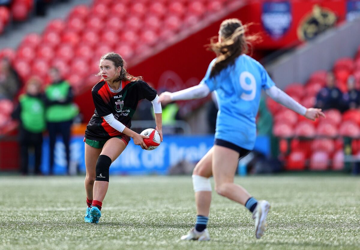 Sacred Heart Clonakilty's Julie Finn scored a brace of tries in the final. Pic: ©INPHO/Tom O’Hanlon Sacred Heart Clonakilty's Julie Finn scored a brace of tries in the final. Pic: ©INPHO/Tom O’Hanlon