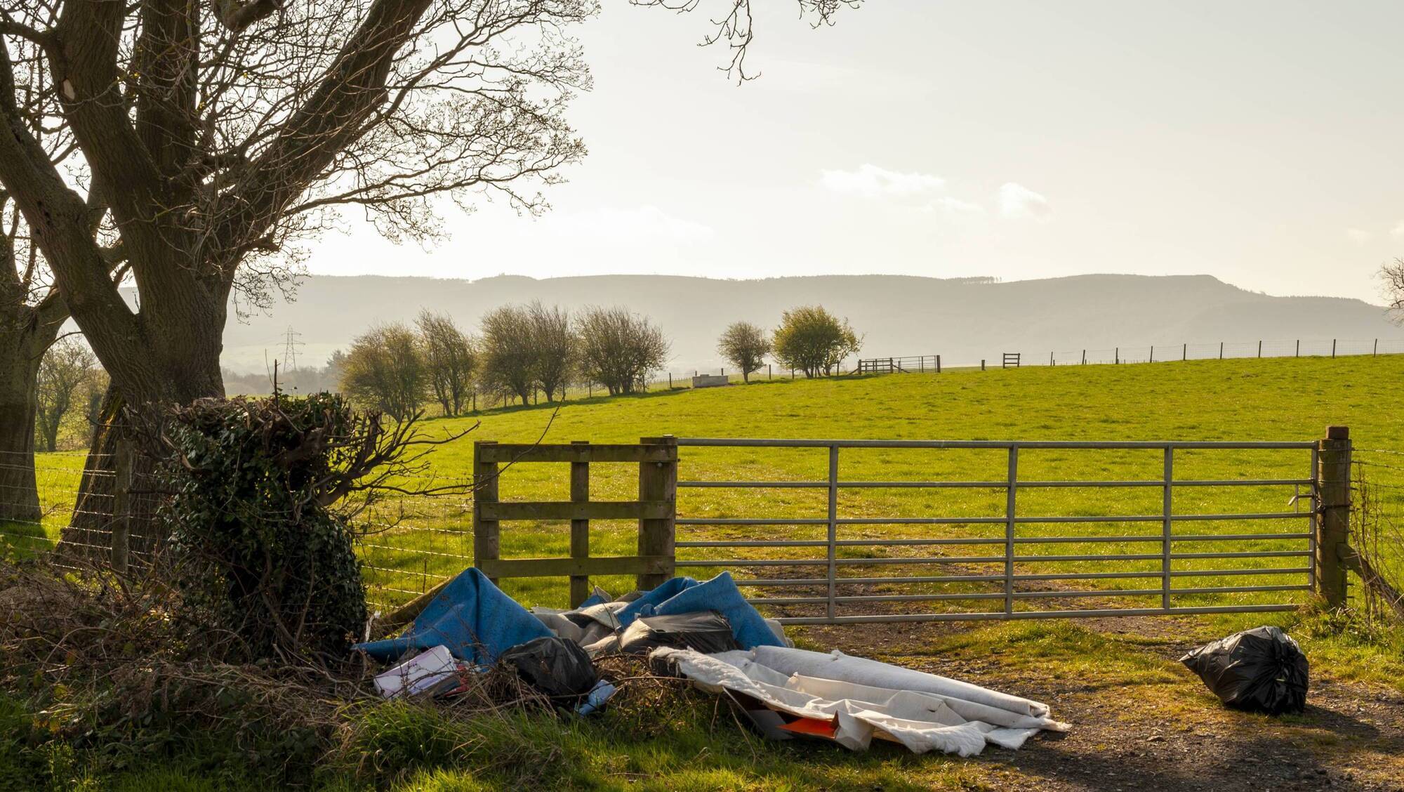 Messaging being lost under piles of unlawfully dumped rubbish