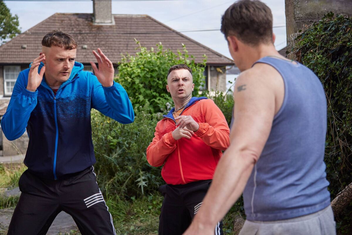 Jock O'Keeffe (Chris Walley), Conor MacSweeney (Alex Murphy), and Billy Murphy (Shane Casey) in 'The Young Offenders' Picture: BBC/Vico Films Jock O'Keeffe (Chris Walley), Conor MacSweeney (Alex Murphy), and Billy Murphy (Shane Casey) in 'The Young Offenders' Picture: BBC/Vico Films