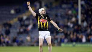 <p>LEVELER: Kilkenny's Jordan Molloy celebrates scoring a point to equalise the league clash with Tipperary. That play could have swung a million ways. Pic: ©INPHO/Laszlo Geczo</p>