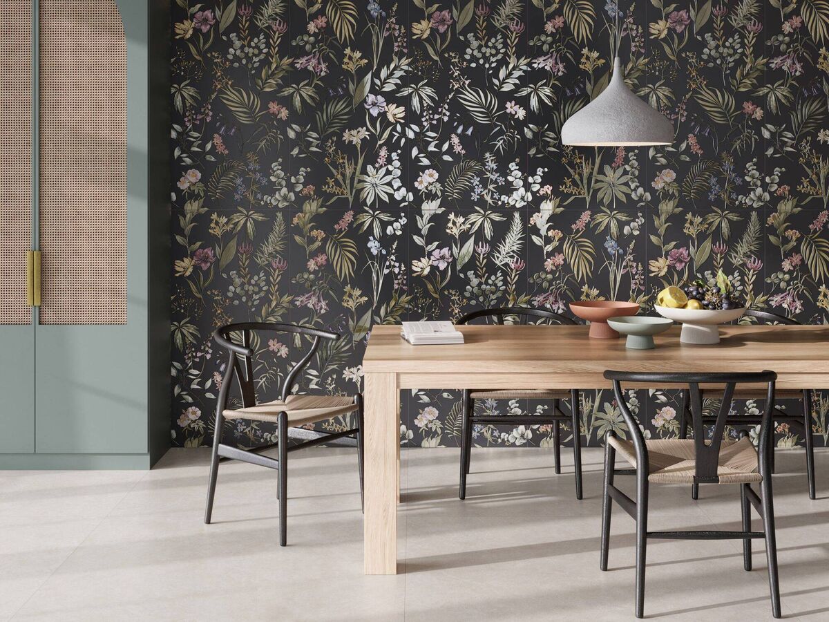 Fanal Botanica coal, 120x60, €65 per sq yd, porcelain, City Tiles and Bathrooms, Cork. Fanal Botanica coal, 120x60, €65 per sq yd, porcelain, City Tiles and Bathrooms, Cork.