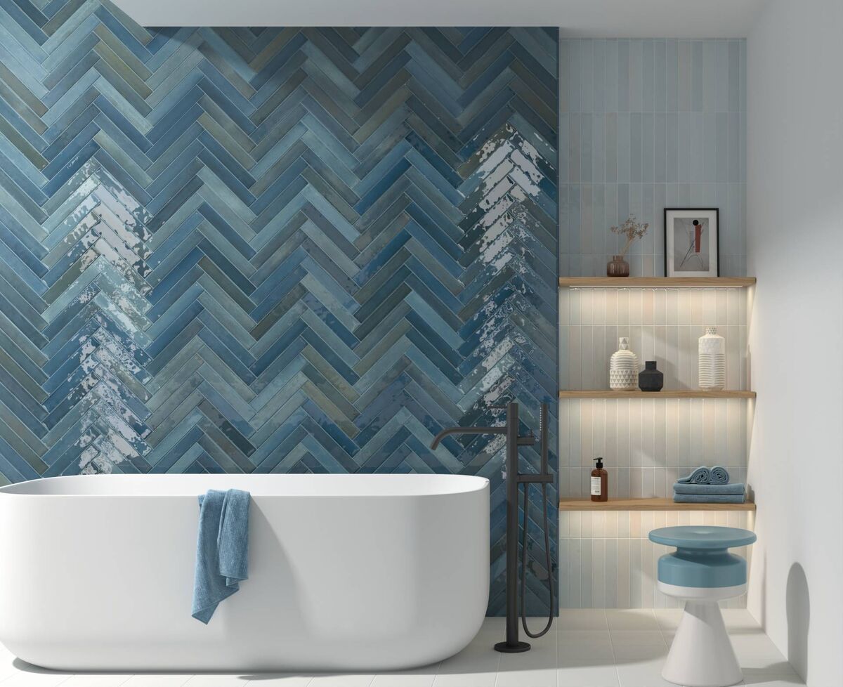 Isola bluestone 5x30, ceramic tiles, €59.95 per sq yd, comes in eight colours, City Tiles and Bathrooms, Cork. Isola bluestone 5x30, ceramic tiles, €59.95 per sq yd, comes in eight colours, City Tiles and Bathrooms, Cork.