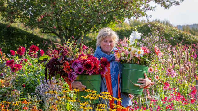 <p>Plantswoman, broadcaster and author Sarah Raven. Picture: Jonathan Buckley/PA</p>
