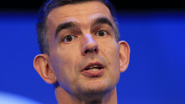 <p>Matt Brittin, President, EMEA Business and Operations at Google addresses delegates during the Institute of Directors convention held at the Royal Albert Hall, London.</p>
